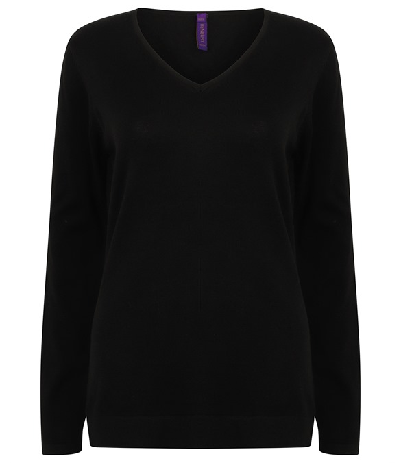 Women's 12 gauge v-neck jumper