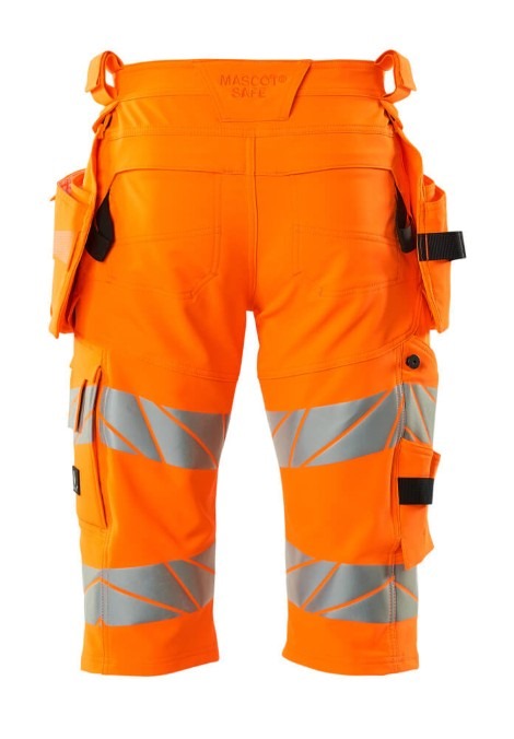 Mens Mascot Accelerate Safe Shorts, Long, With Holster Pockets