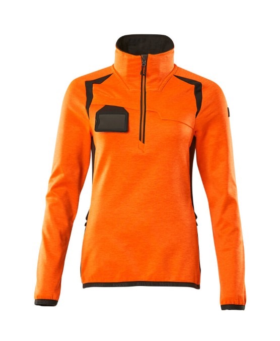 Womens Mascot Accelerate Safe Fleece Jumper With Half Zip