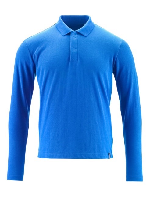 Mens Mascot Crossover Polo Shirt, Long-Sleeved