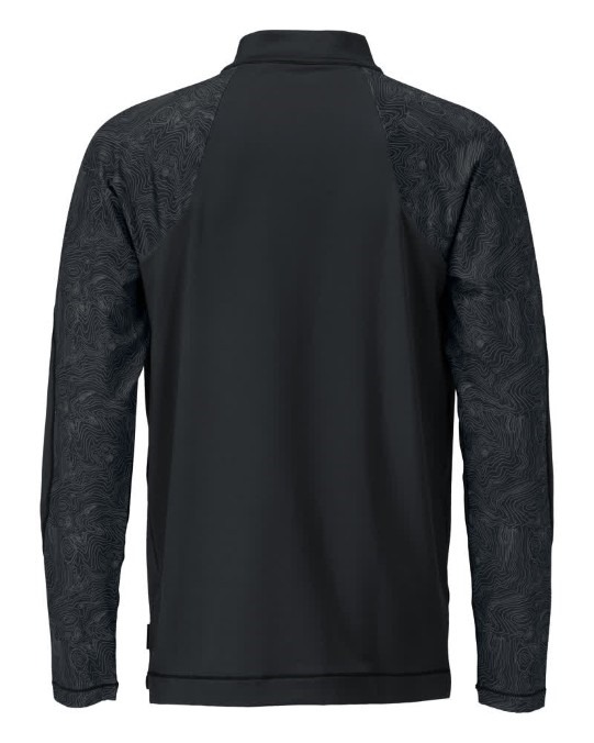 Mens Mascot Customized T-Shirt, Long-Sleeved, With Half Zip