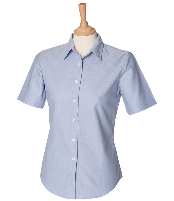 Women&#39;s short sleeve classic Oxford shirt