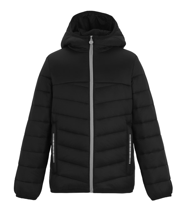 Junior Loftlite hooded baffle jacket