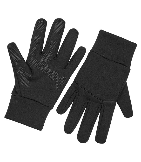 Softshell sports tech gloves
