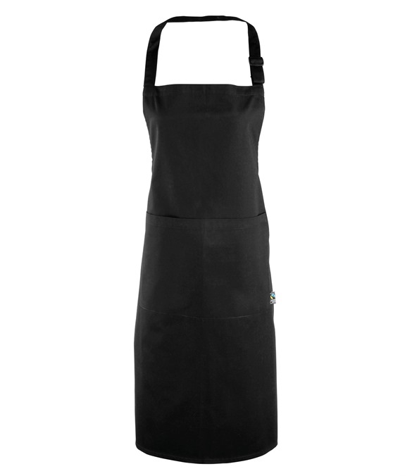Cotton bib apron, organic and Fairtrade certified