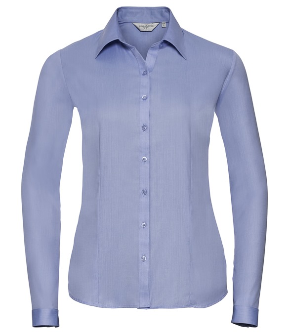 Women&#39;s long sleeve herringbone shirt