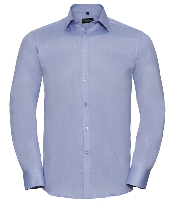 Long sleeve herringbone shirt
