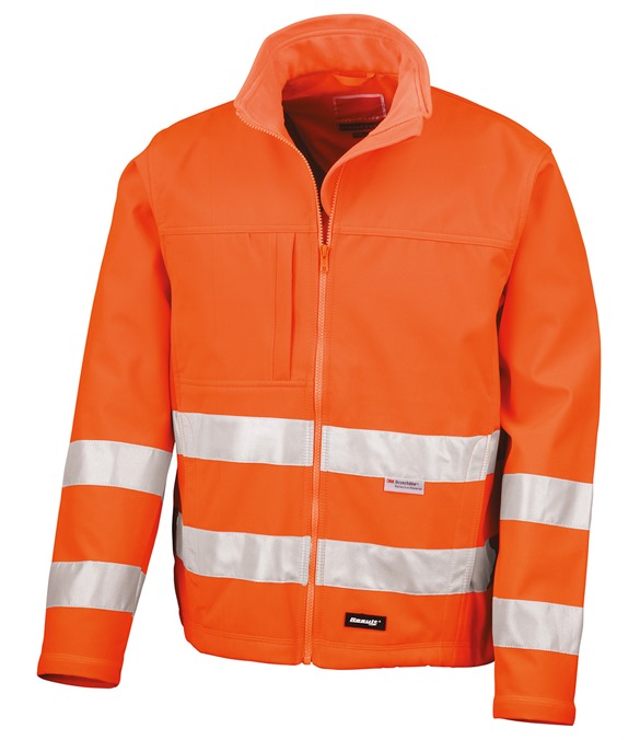 High-viz softshell jacket