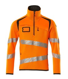 Mens Mascot Accelerate Safe Knitted Jumper With Half Zip