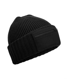 Zip patch beanie