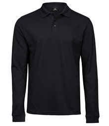 Luxury stretch long sleeve polo (1406)