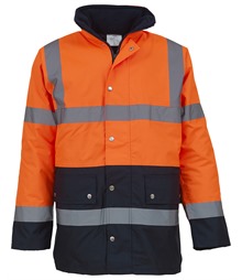 Hi-vis two-tone motorway jacket (HVP302)