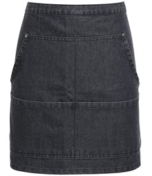 Jeans stitch denim waist apron