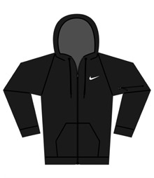 Nike men?s full-zip fitness hoodie